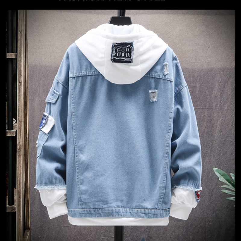 Chaqueta Vaquera Streetwear - Urbana con Capucha