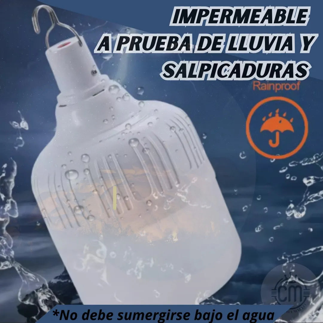 💡 Paga 2 Lleva X4 Bombillos LED Recargable 120W USB Portátil Emergencia (Ultimas 24 horas)