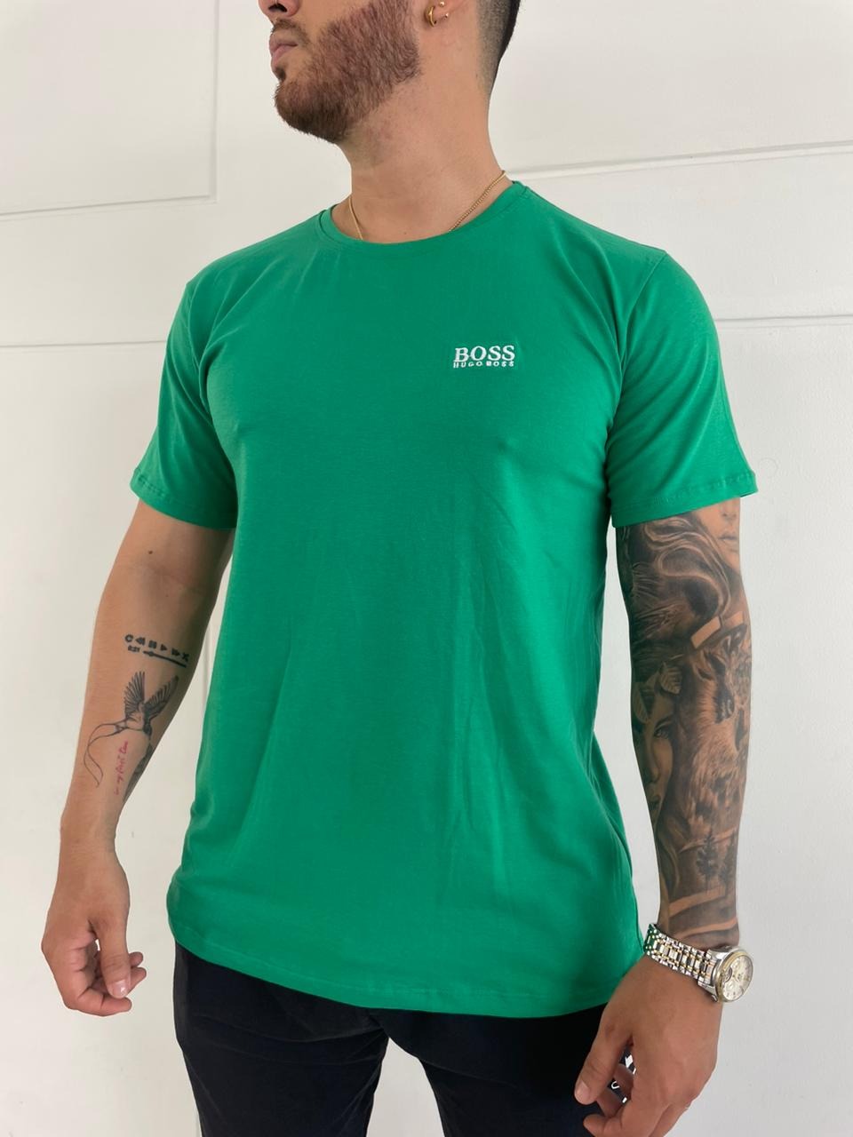 👕 Hugo Boss Camiseta Tessler 33 Cuello Redondo Premium Hombre