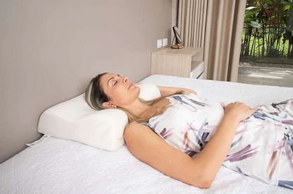 Almohada Visco-Smart Memoria Cervical Baja + Almohada Viscoelástica Entrepierna - Descanso Reparador